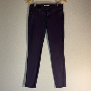 Rich & Skinny Jeans, Eggplant/Plum Stretch Ankle Length: Size 27